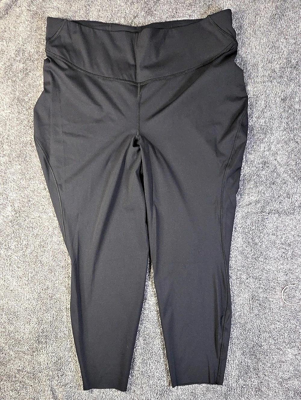 lululemon Power Thru High-Rise Crop 23" Black Leggings Size 20